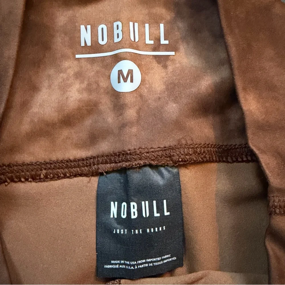 NOBULL Women’s High Rise Crop Tight Toffee‎ Brown Tie Dye size M